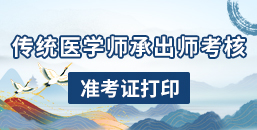 传统医学师承出师考核准考证打印